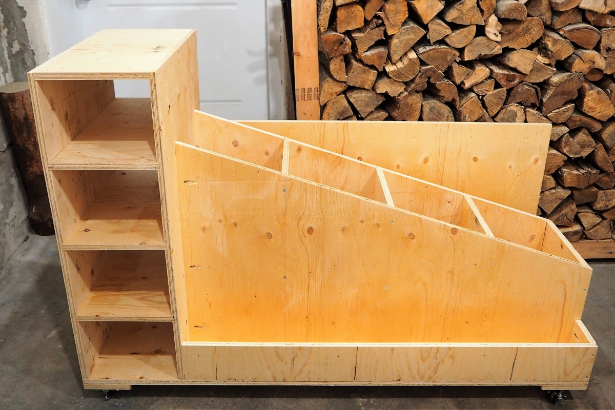 The Ultimate Lumber Storage Cart Free Plans Diy Montreal