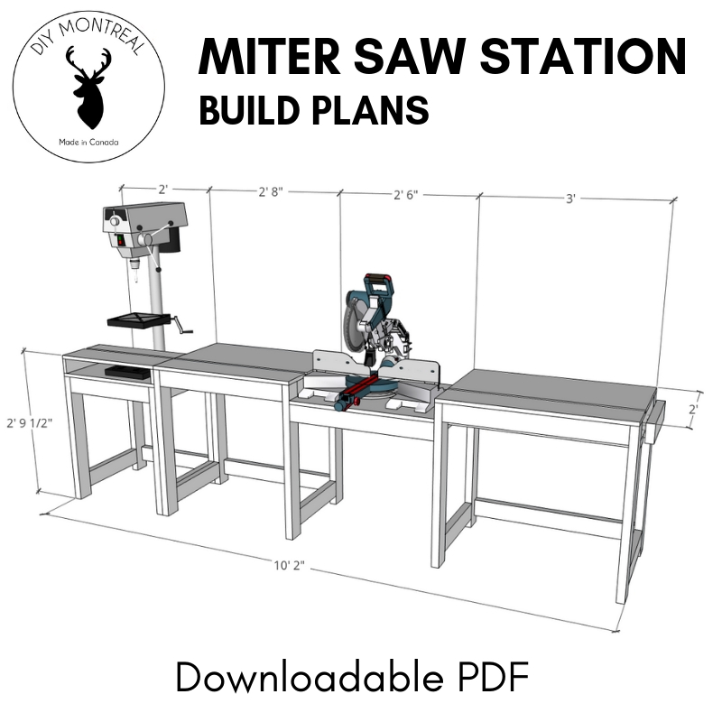 Miter Saw Station Build Plans Diy Montreal