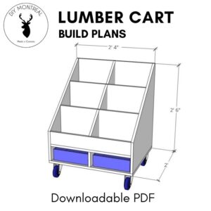 Compact Lumber Storage Cart Plans