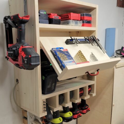 Drill Storage and Charging Station Plans | DIY Montreal