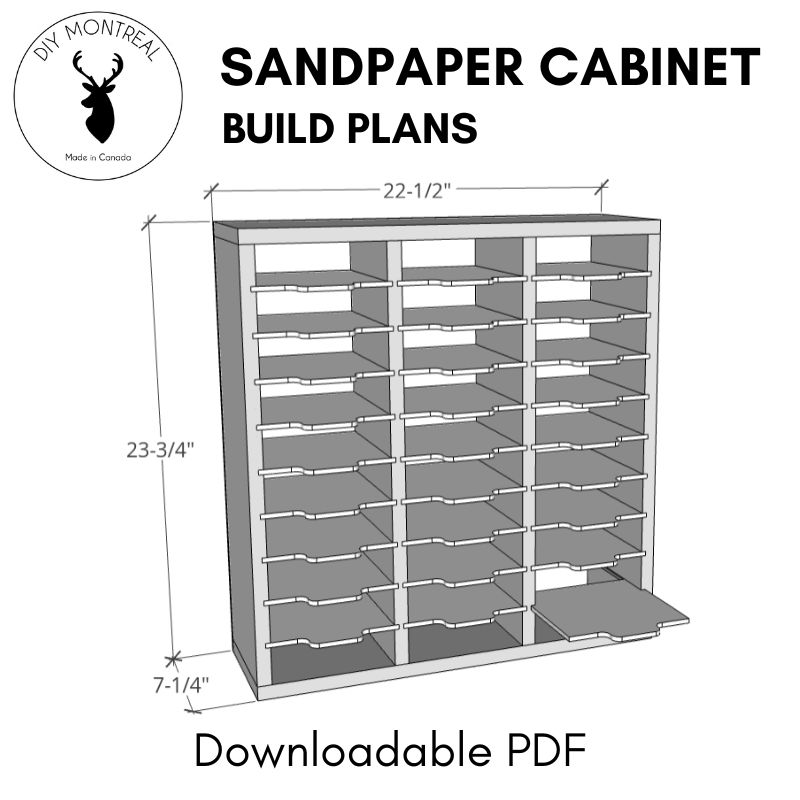 Sander and Sandpaper Storage Plans