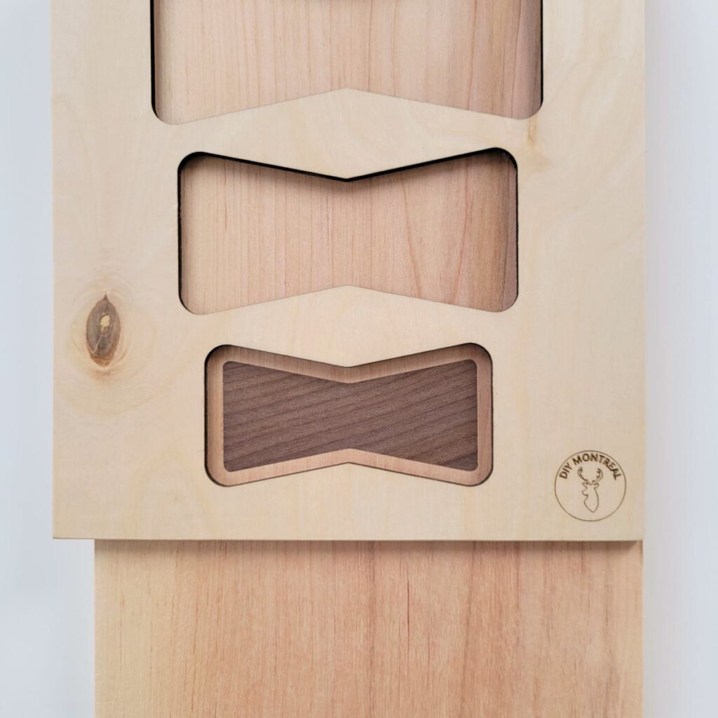 Bow Tie Inlay Router Template DIY Montreal