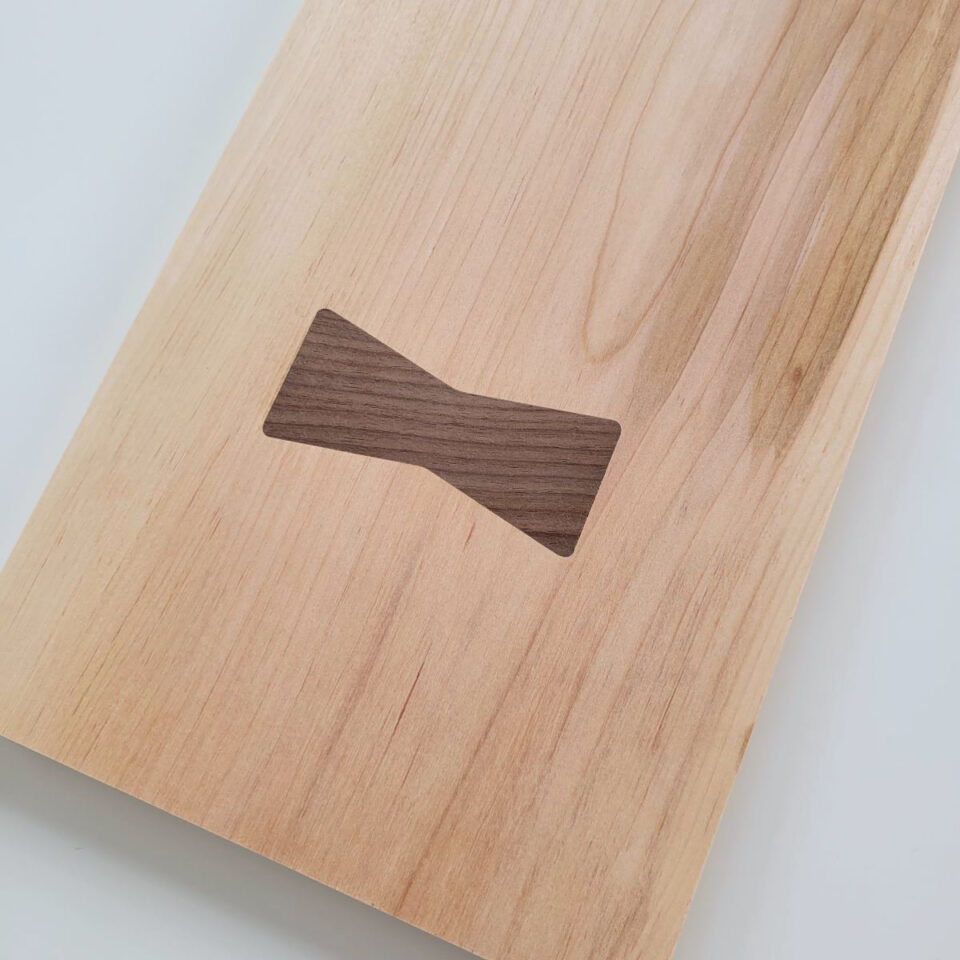 Bow Tie Inlay Router Template DIY Montreal