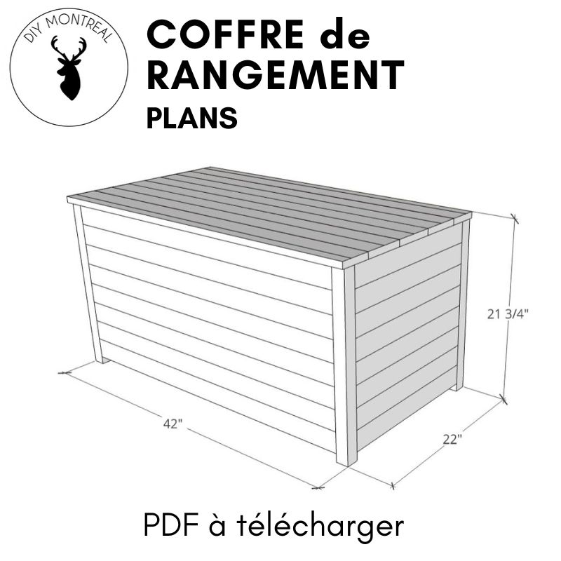 Coffre De Rangement En Bois | Plans De Construction PDF | Bricolage ...